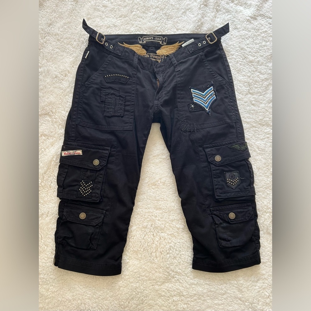 Robin’s Black Cargo Jeans